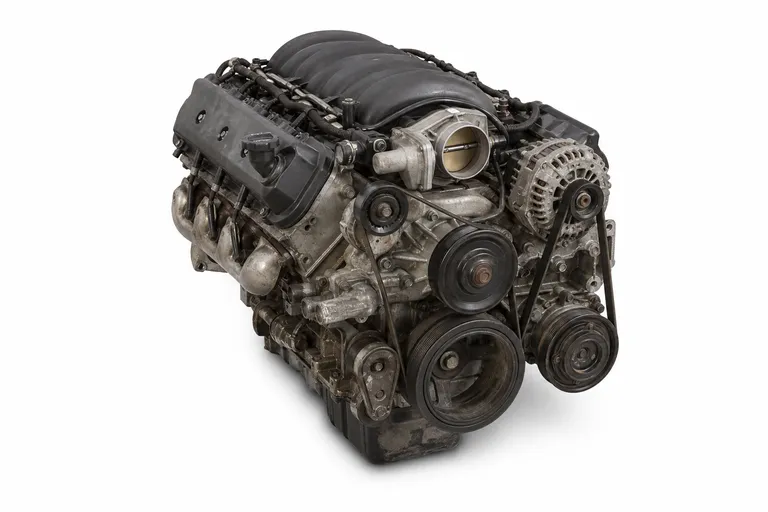Illustrative used V8 engine on a white background, not a specific Dodge 4.7 unit