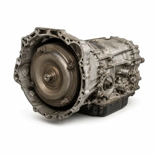 Illustrative used automatic transmission on a white background